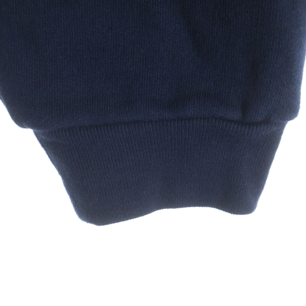 BALENCIAGA(バレンシアガ) 19SS Bonjour Bal Hoodie 600583 THV61 ボンジュール バル 両面ロゴプリント プルオーバー長袖スウェットパーカー フーディー ネイビー