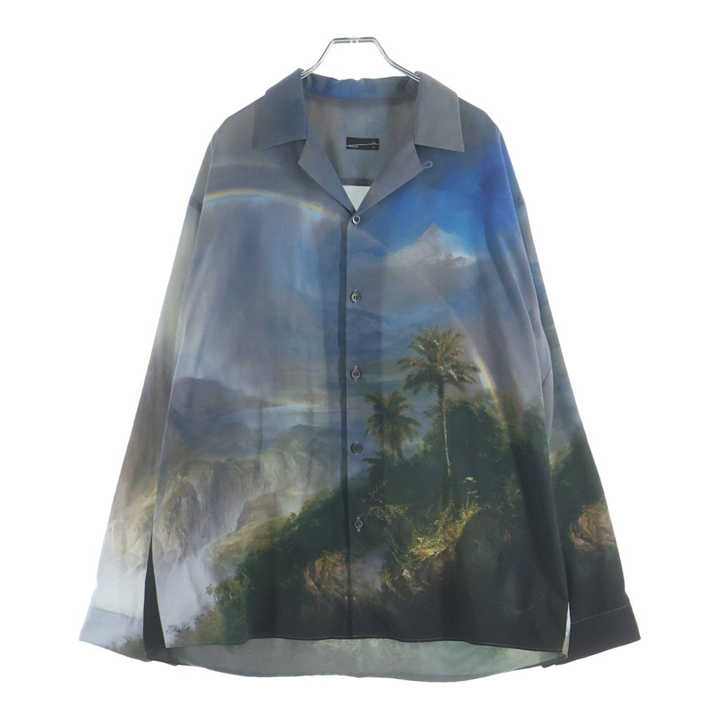 LAD MUSICIAN(ラッドミュージシャン) 22AW DECHINE INKJET RAINY SEASON OPEN COLLAR SHIRT オープンカラーグラフィックシャツ 2222-118 マルチカラー