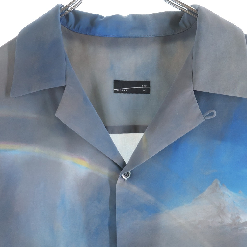 LAD MUSICIAN(ラッドミュージシャン) 22AW DECHINE INKJET RAINY SEASON OPEN COLLAR SHIRT オープンカラーグラフィックシャツ 2222-118 マルチカラー