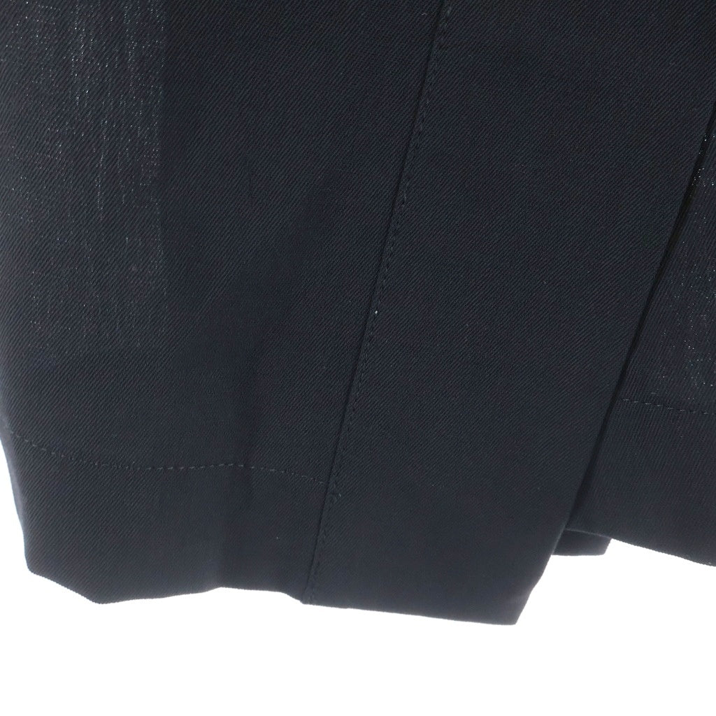 Yohji Yamamoto FEMME(ヨウジヤマモトファム) 00S WOOL LONG SKIRT FE-S08-112 ベルト付き ウールロングスカート ブラック レディース