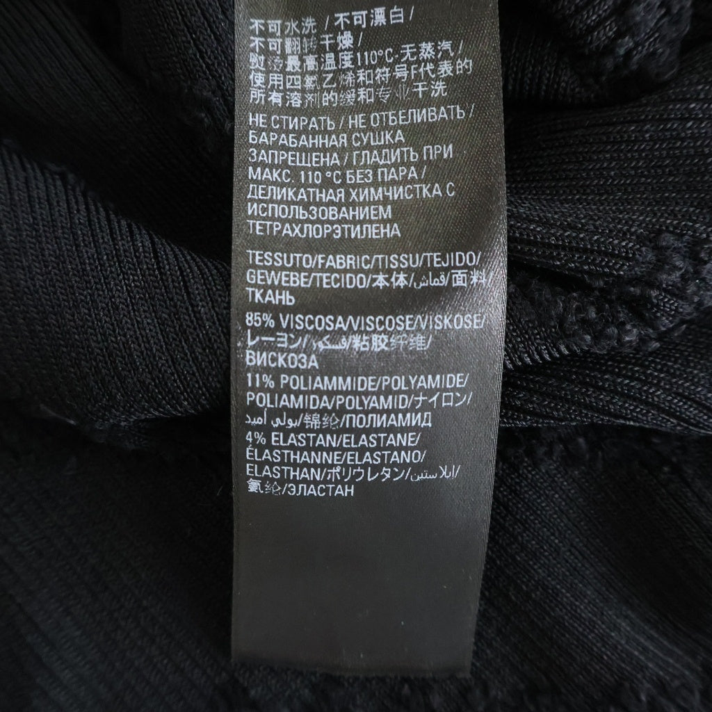 BALENCIAGA(バレンシアガ) 22AW All-Over Logo Turtleneck ロゴ総柄 レーヨンハイネック長袖ニットセーター ブラック 719056 T5188