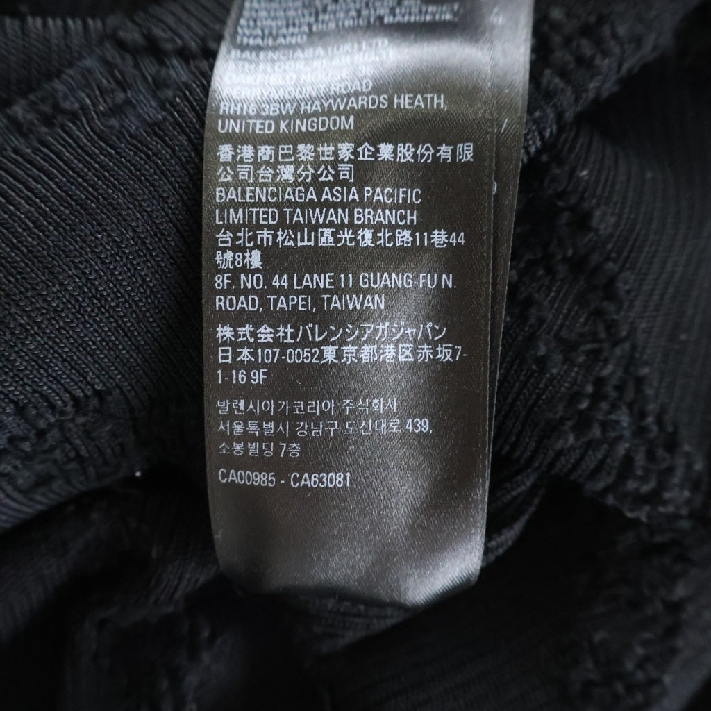 BALENCIAGA(バレンシアガ) 22AW All-Over Logo Turtleneck ロゴ総柄 レーヨンハイネック長袖ニットセーター ブラック 719056 T5188