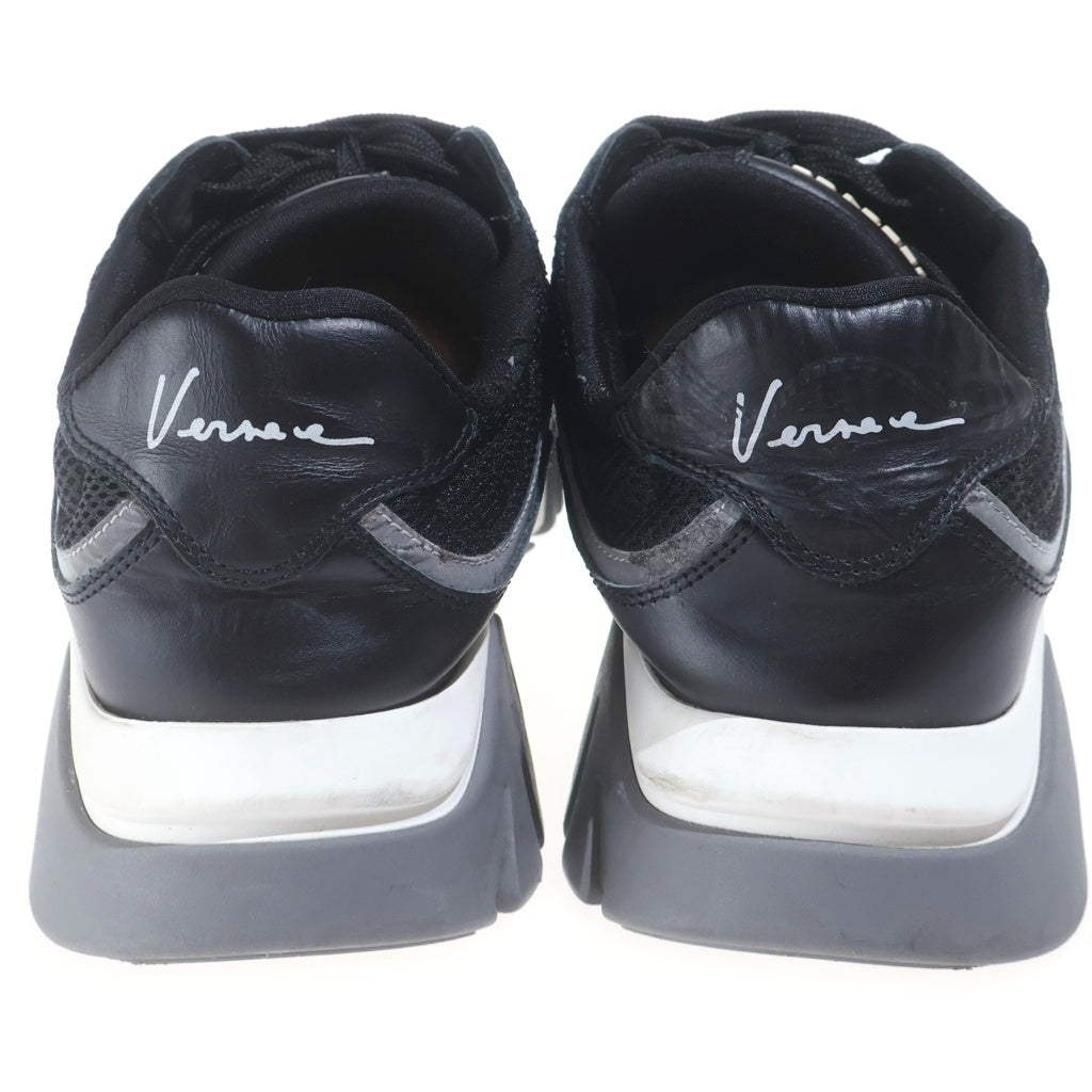 VERSACE(ヴェルサーチ) Squalo Sneakers スクアーロ ローカットスニーカー ブラック