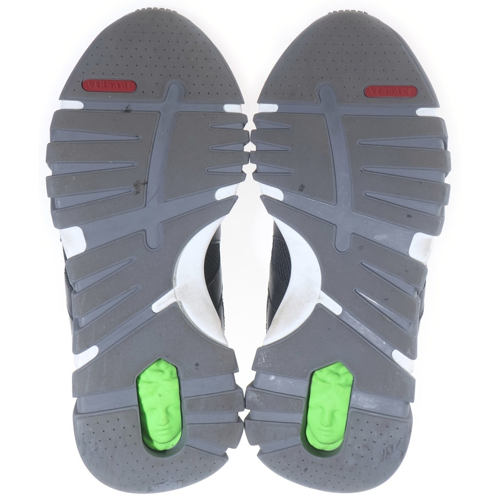 VERSACE(ヴェルサーチ) Squalo Sneakers スクアーロ ローカットスニーカー ブラック