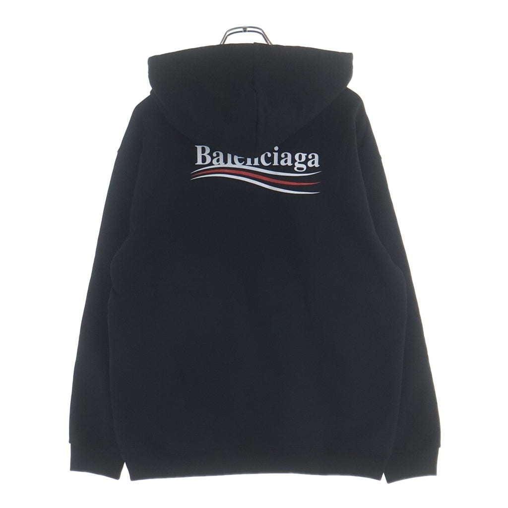 BALENCIAGA(バレンシアガ) 21AW Campaign Logo Hoodie 600583 TIV53 キャンペーンロゴ プリント オーバーサイズ プルオーバーパーカー フーディ ブラック
