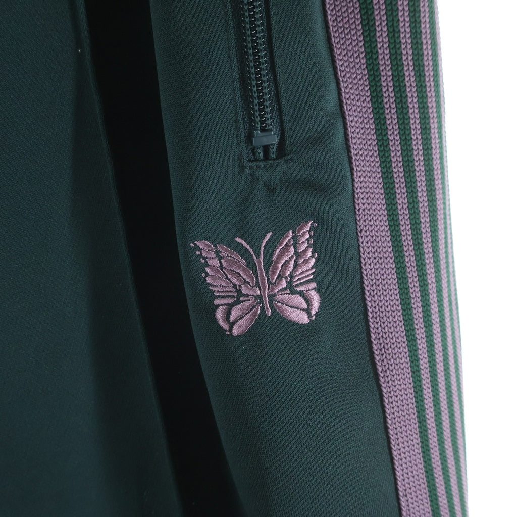 Needles(ニードルス) Poly Smooth Jodhpur Track Pant パピヨン刺繍 サイドライン ポリスムース ジョッパー トラックパンツ グリーン/パープル RW321