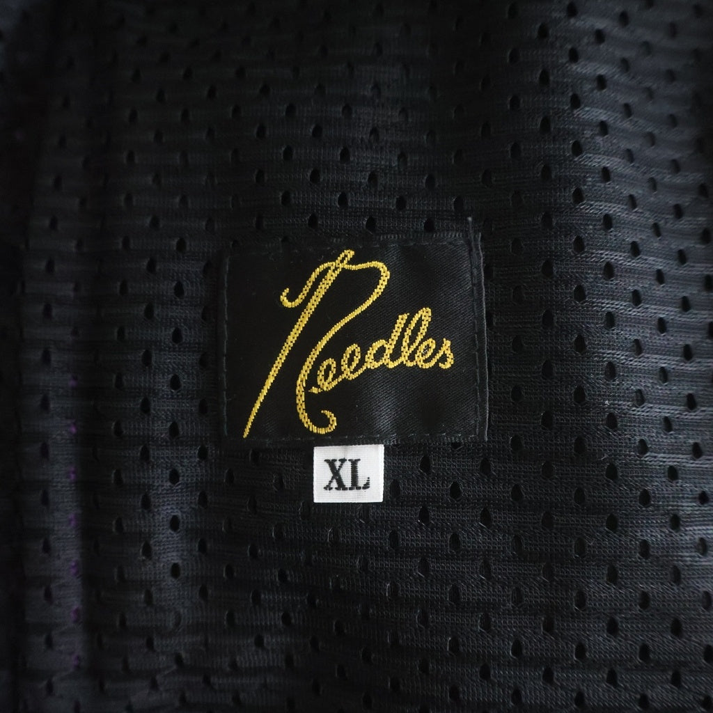 Needles(ニードルス) Poly Smooth Jodhpur Track Pant パピヨン刺繍 サイドライン ポリスムース ジョッパー トラックパンツ パープル/イエロー QV312