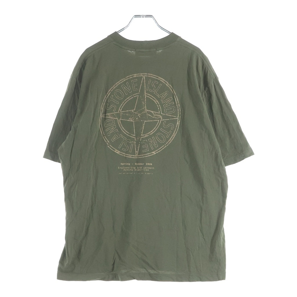 STONE ISLAND(ストーンアイランド) 26SS ORGANIC COTTON JERSEY TEE オーガニック コットン ジャージー クルーネック半袖Tシャツカットソー カーキ L1S152100001S0285