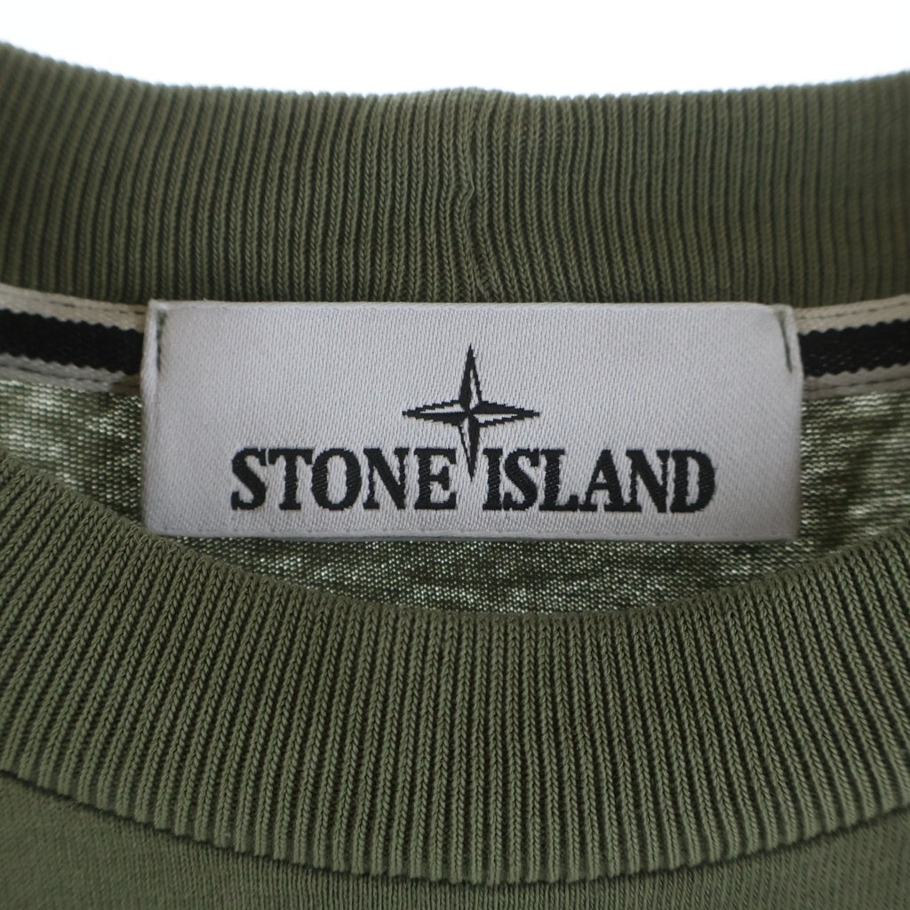 STONE ISLAND(ストーンアイランド) 26SS ORGANIC COTTON JERSEY TEE オーガニック コットン ジャージー クルーネック半袖Tシャツカットソー カーキ L1S152100001S0285