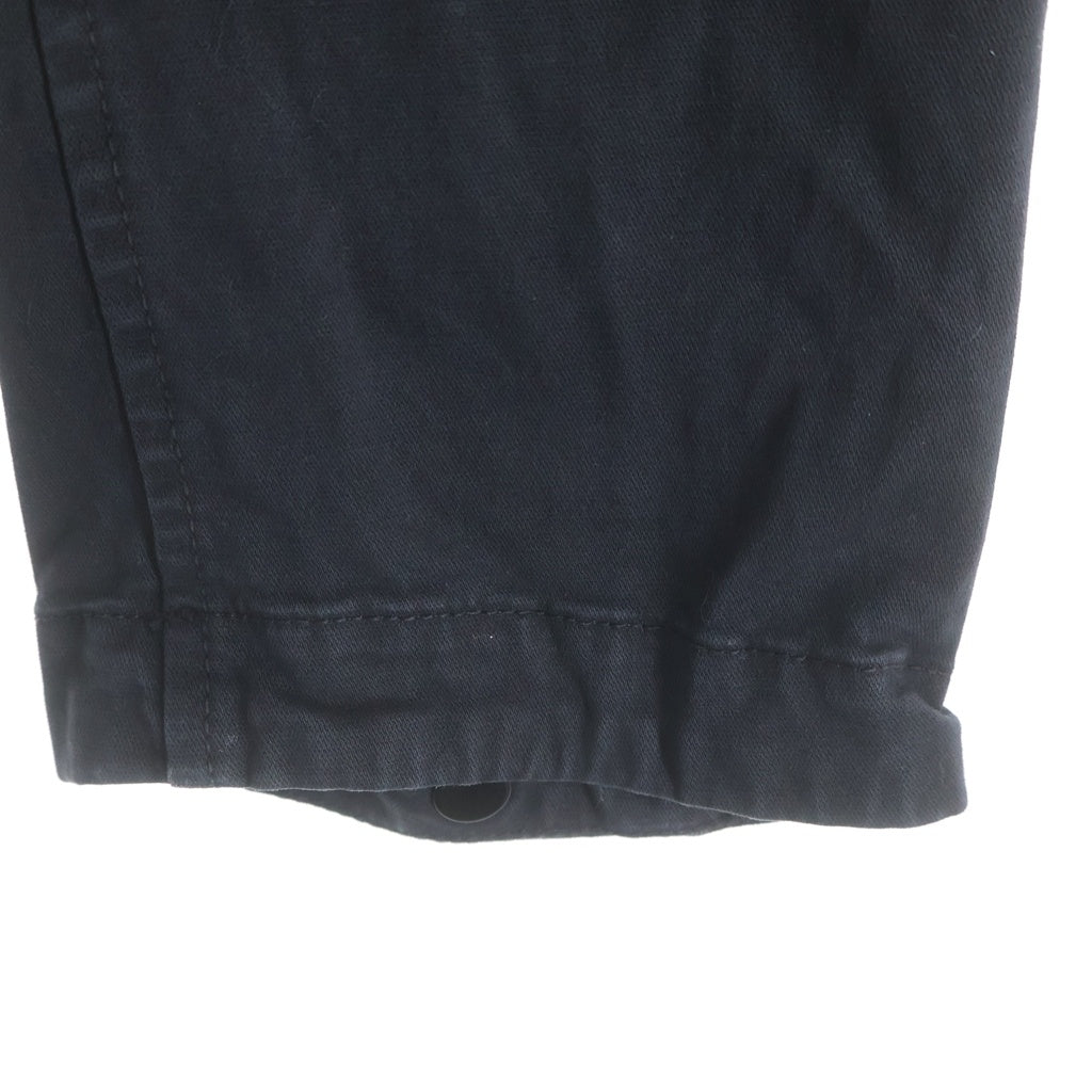 STONE ISLAND(ストーンアイランド) Brushed Cotton Zip Overshirt ロゴワッペン刺繍 ブラッシュド コットン ダブルジップ オーバーシャツ ジャケット ブラック 801510104