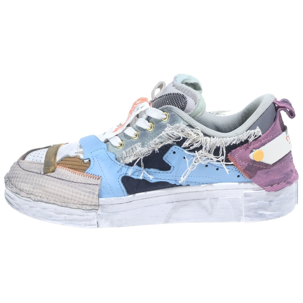 NO BRAND(ノーブランド) HEOS ×REVIVER LAB Sneaker Chrome ドッキング ローカットスニーカー ダッドスニーカー マルチカラー グレー 04502