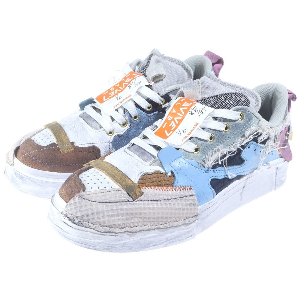 NO BRAND(ノーブランド) HEOS ×REVIVER LAB Sneaker Chrome ドッキング ローカットスニーカー ダッドスニーカー マルチカラー グレー 04502