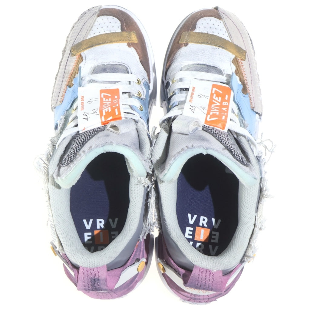 NO BRAND(ノーブランド) HEOS ×REVIVER LAB Sneaker Chrome ドッキング ローカットスニーカー ダッドスニーカー マルチカラー グレー 04502