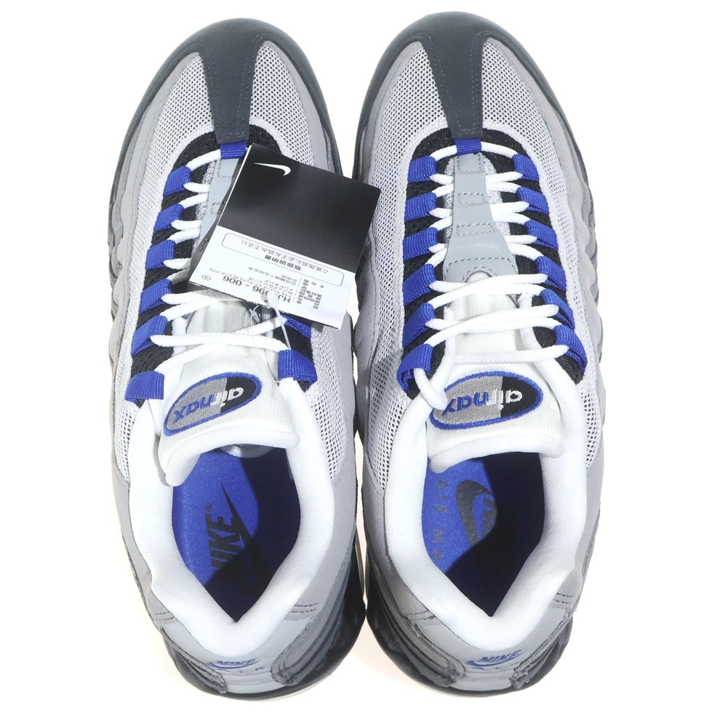 NIKE(ナイキ) WMNS AIR MAX 95 OG BIG BUBBLE OLD ROYAL HJ5996-001 ウィメンズ エアマックス95 ビッグバブル ローカットスニーカー グレー US11/28cm レディース