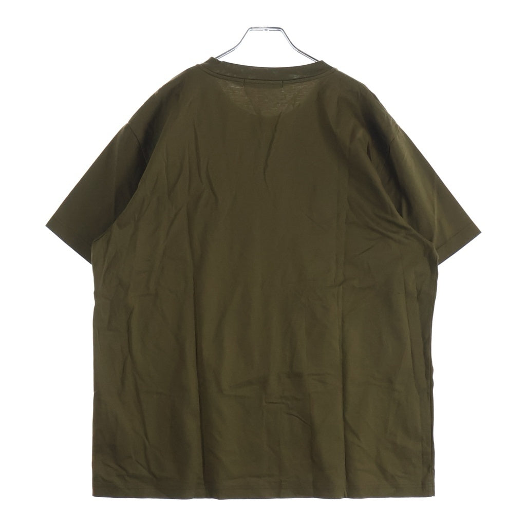 TATRAS(タトラス) ANICETO LOGO T-SHIRT MTAT24S8261 アニチュート 発砲ロゴプリント クルーネック半袖Tシャツカットソー カーキ