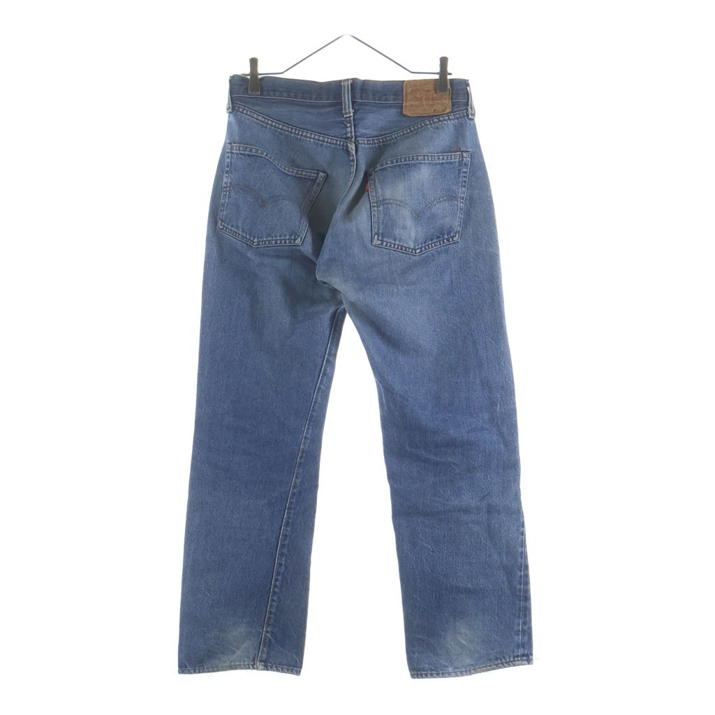 Levi's(リーバイス) 70S VINTAGE 501 66後期 ボタン裏6 スモールE 不均等V 赤耳 並行 チェーンステッチ ボタンフライデニムパンツ ジーンズ インディゴ -