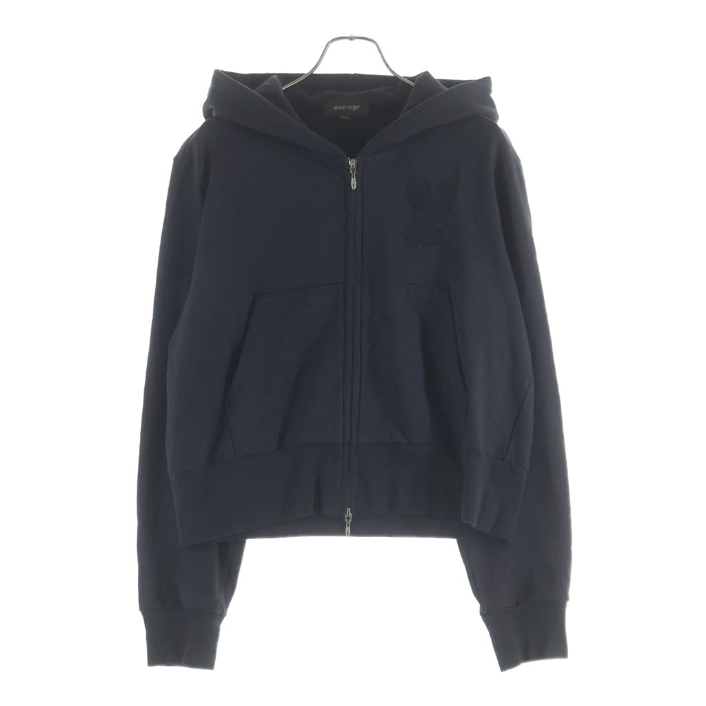 MASU(エムエーエスユー) BOYS MB ZIP-UP HOODIE ワンポイント刺繍 エンブロイダリー ジップアップパーカー フーディ グレー B25F9CS001
