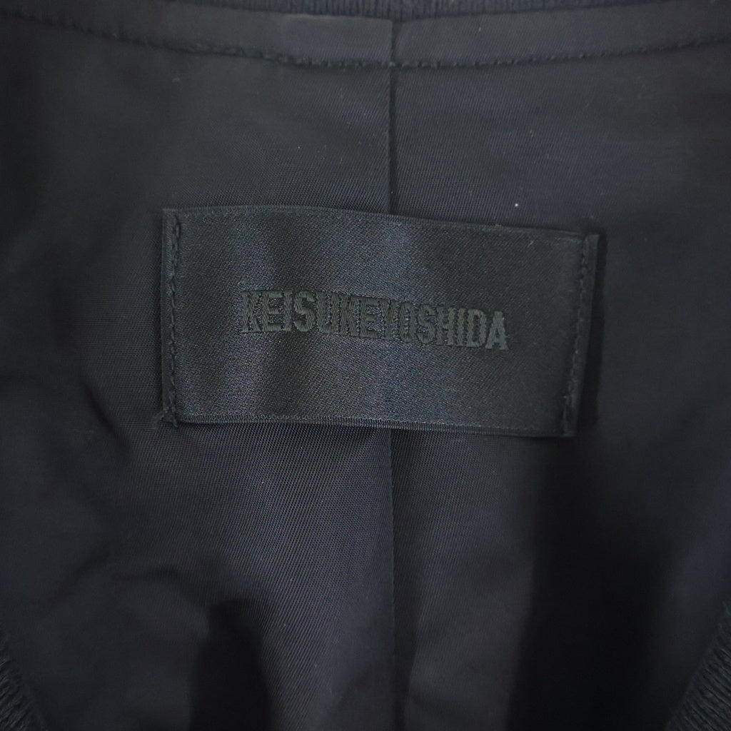 KEISUKEYOSHIDA(ケイスケヨシダ) 24AW Casual Collection Flight Jacket MA-1 フライトジャケット ジップアップブルゾン ボンバージャケット ブラック KY14BL01