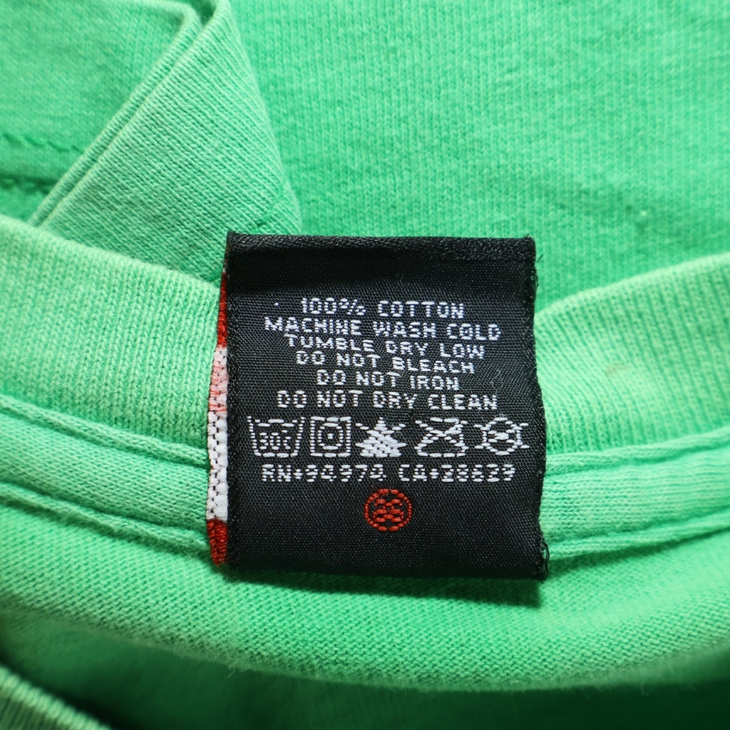 STUSSY(ステューシー) 両面ビックロゴプリント クルーネック半袖Tシャツカットソー グリーン