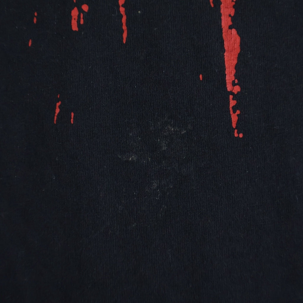 RAF SIMONS(ラフシモンズ) 22SS SOLEMN-X 両面プリント オーバーサイズ クルーネック半袖Tシャツカットソー ブラック 221-M130