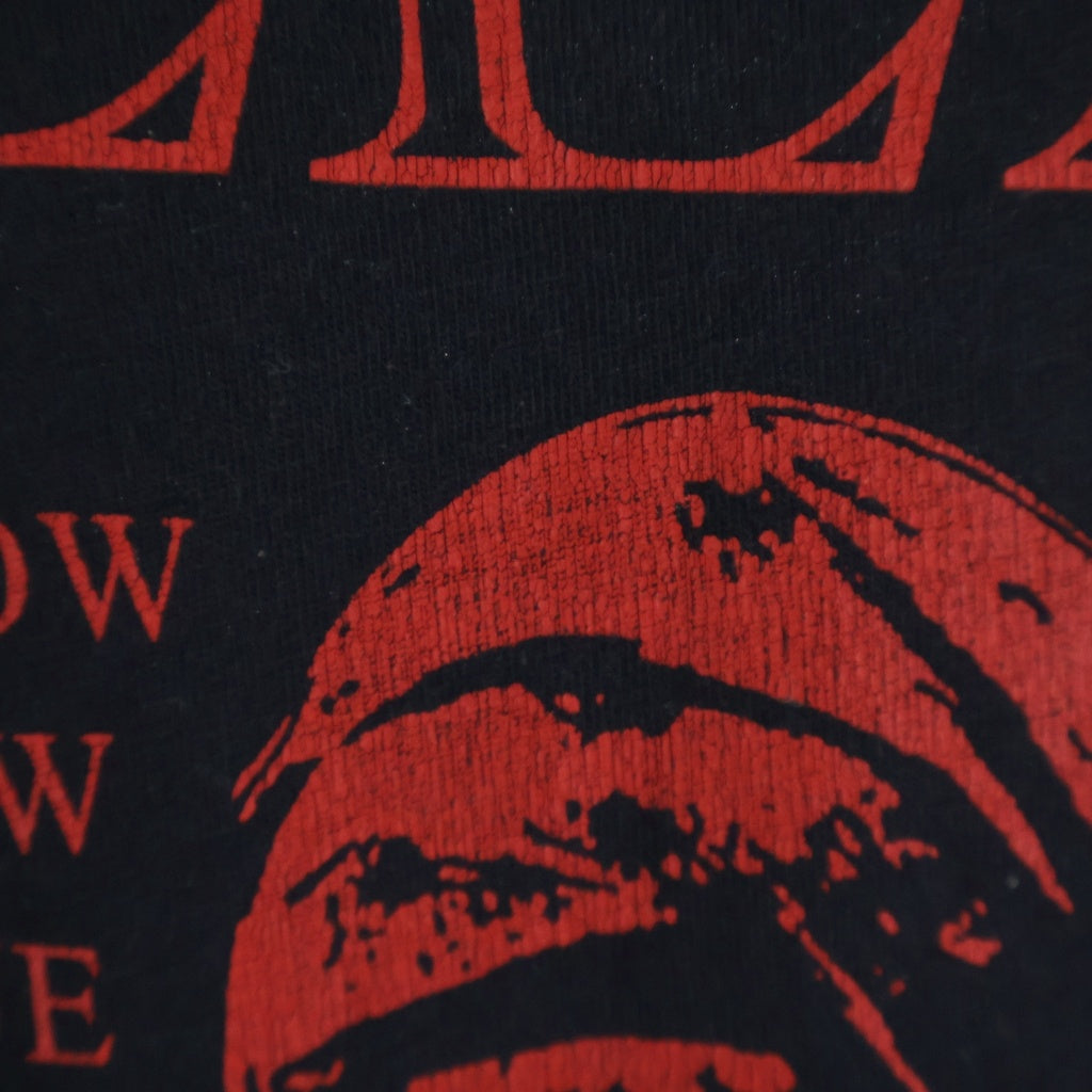 RAF SIMONS(ラフシモンズ) 22SS SOLEMN-X 両面プリント オーバーサイズ クルーネック半袖Tシャツカットソー ブラック 221-M130