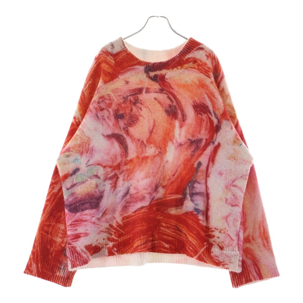 NAMACHEKO(ナマチェコ) 19AW Rezyane Longsleeve レザイン クルーネック長袖ニット レッド NW19 0705
