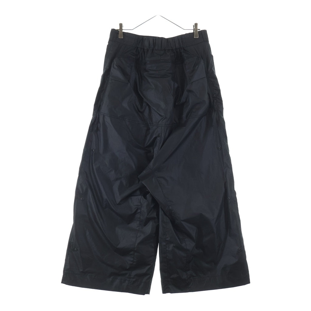 JIAN YE(ジェン イェ) 26SS GUAI MORPH PANTS サイドスナップボタン グアイモル ナイロン フォンパンツ ブラック JI-26SS-PT03