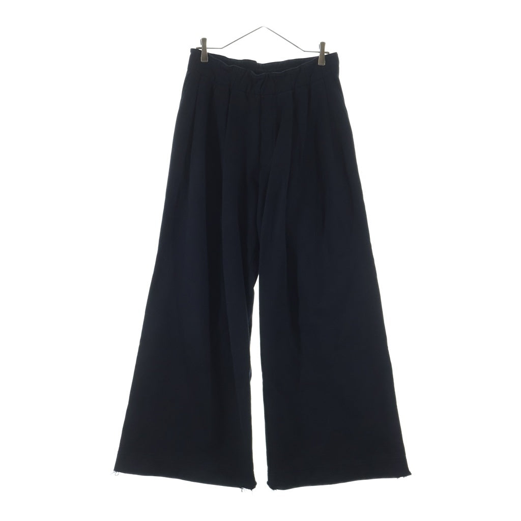 DRIES VAN NOTEN(ドリスヴァンノッテン) 25AW HADIUM ハディウム ワイドスウェットロングパンツ ブラック 252-011139-2611 レディース