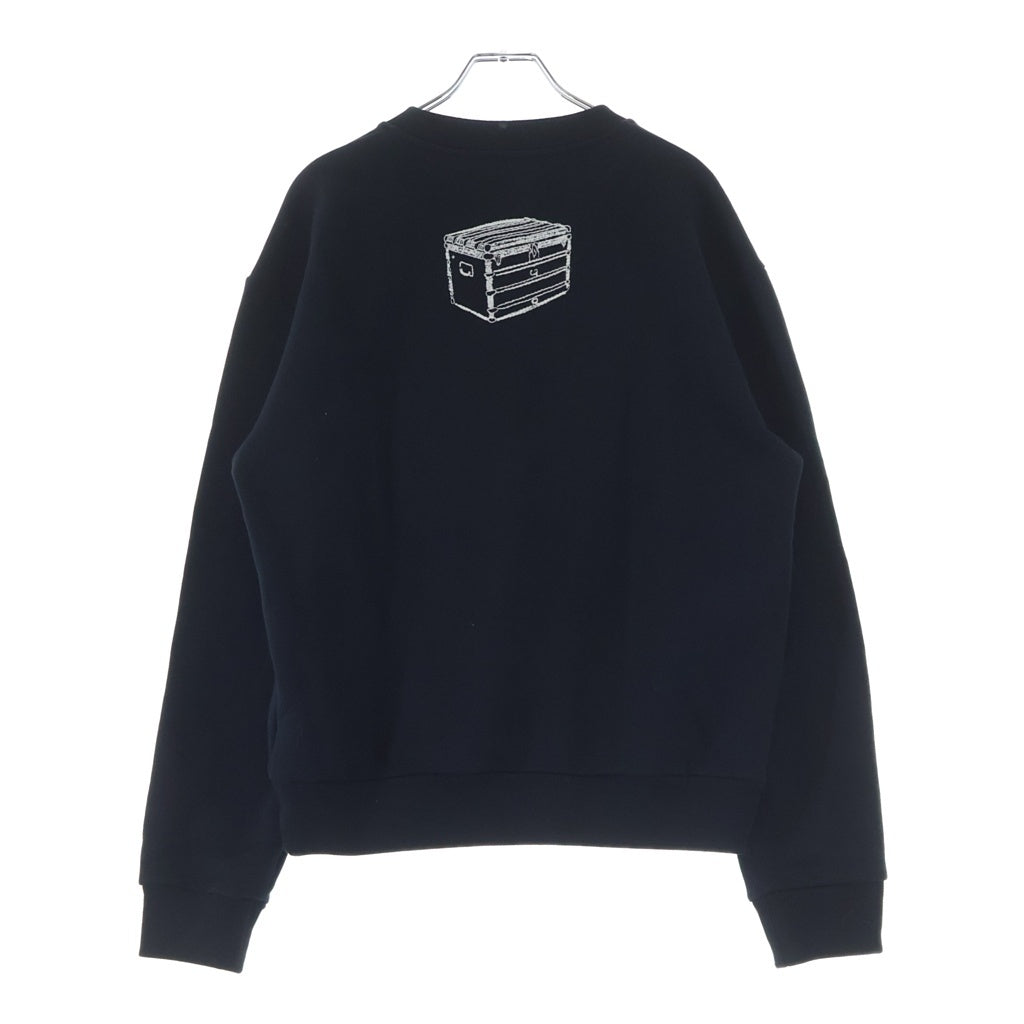 LOUIS VUITTON(ルイヴィトン) 23AW ロゴエンブロイダリー コットン クルーネック長袖スウェットトレーナー ブラック RM232 IHN HPY79W