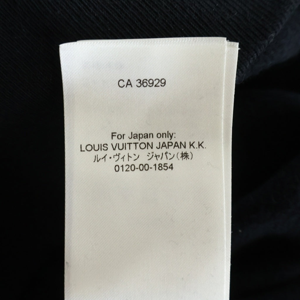 LOUIS VUITTON(ルイヴィトン) 23AW ロゴエンブロイダリー コットン クルーネック長袖スウェットトレーナー ブラック RM232 IHN HPY79W