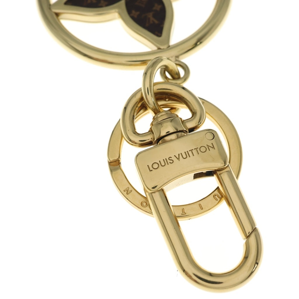 LOUIS VUITTON(ルイヴィトン) モノグラム ポルト・クレ LVトレジャード キーリング ゴールド M01207