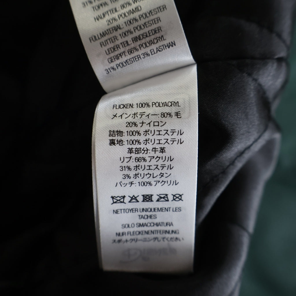 SUPREME(シュプリーム) 25AW ×Number(N)ine Mickey Varsity Jacket ナンバーナイン ミッキー バーシティ ジャケット スタジャン ブラック/グリーン