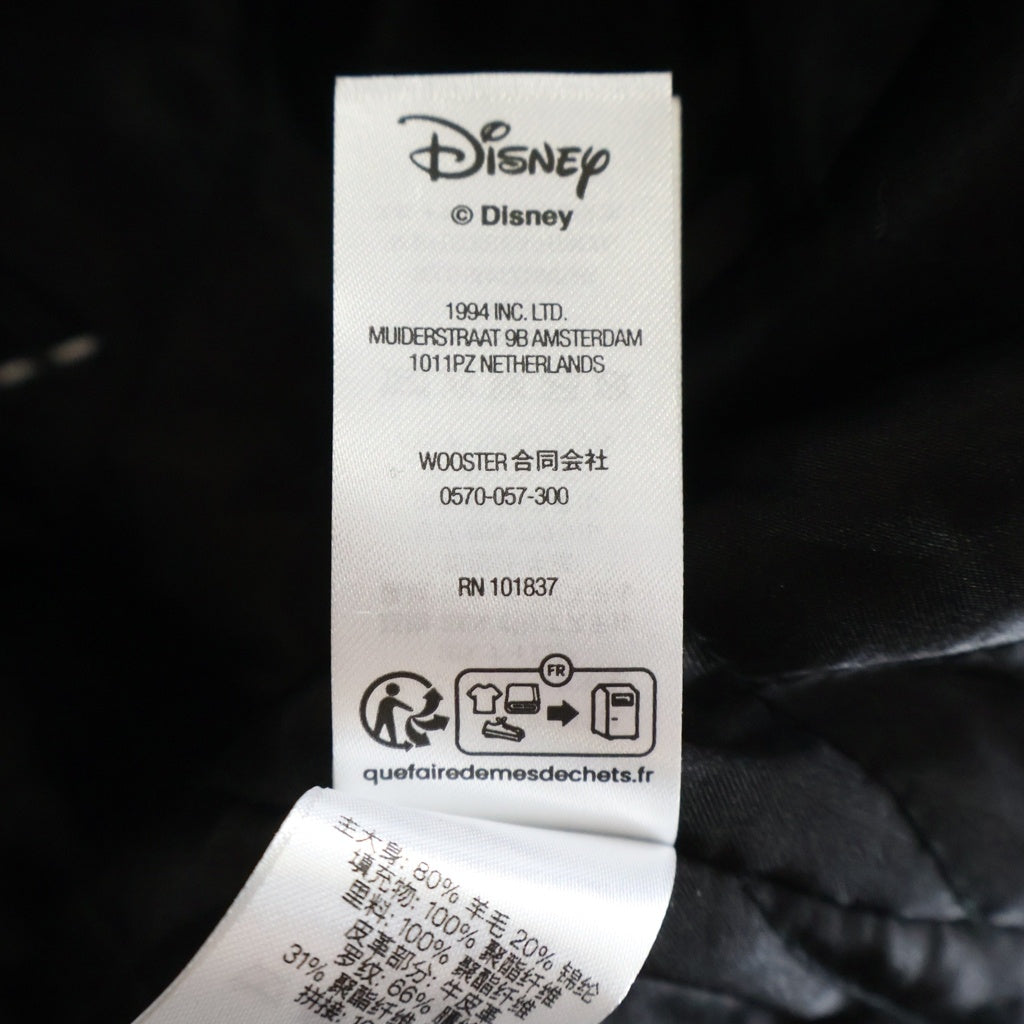 SUPREME(シュプリーム) 25AW ×Number(N)ine Mickey Varsity Jacket ナンバーナイン ミッキー バーシティ ジャケット スタジャン ブラック/グリーン
