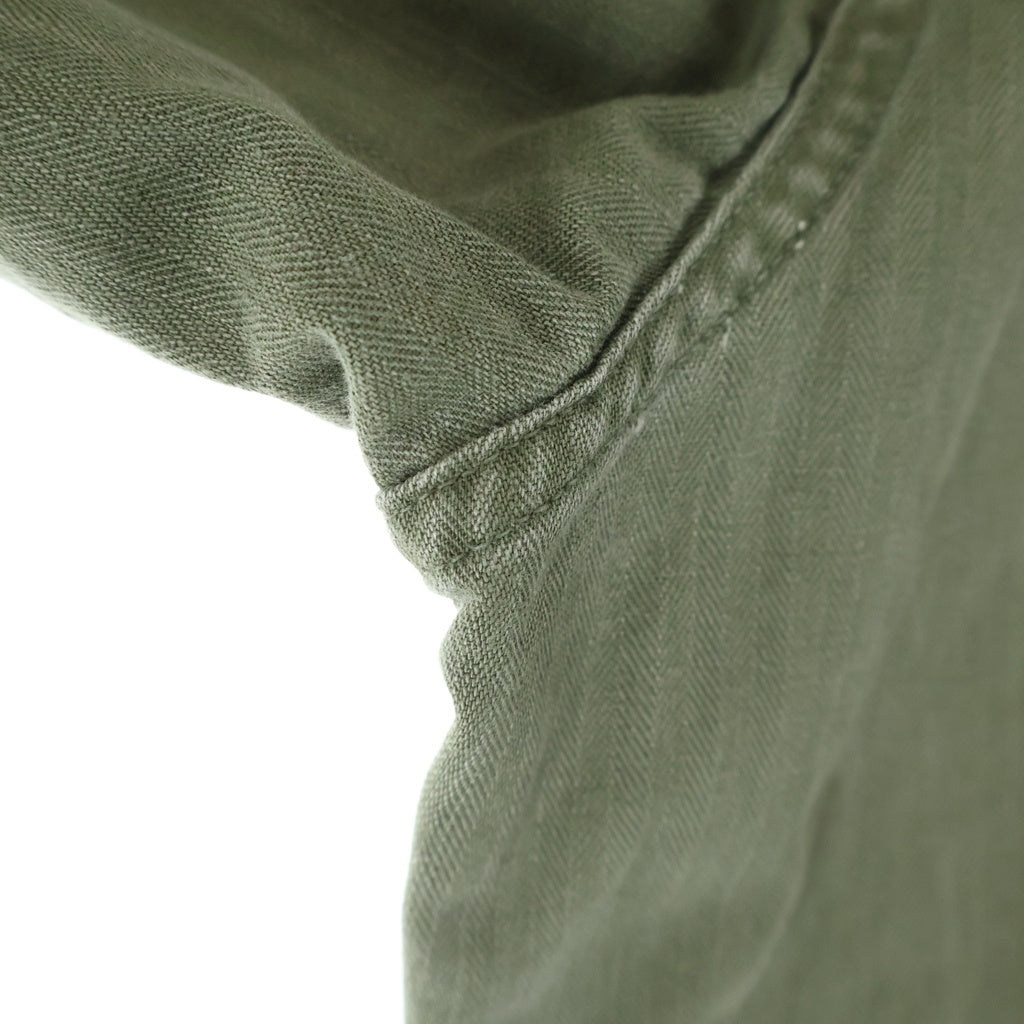 MILITARY(ミリタリー) 40S VINTAGE US NAVY N-3 HBT JACKET ヴィンテージ ユーエス ネイビー ヘリンボーンツイル 月桂樹ボタン ミリタリージャケット オリーブ
