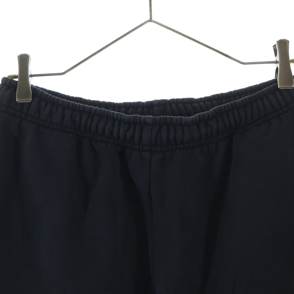 BALENCIAGA(バレンシアガ) 20SS GYM WEAR SWEAT SHORT 626312 ジムウェアー ロゴ オーバーサイズ スウェットハーフパンツ ショーツ ブラック