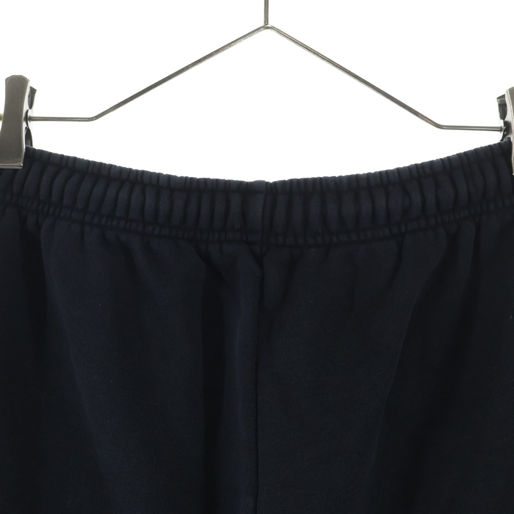 BALENCIAGA(バレンシアガ) 20SS GYM WEAR SWEAT SHORT 626312 ジムウェアー ロゴ オーバーサイズ スウェットハーフパンツ ショーツ ブラック