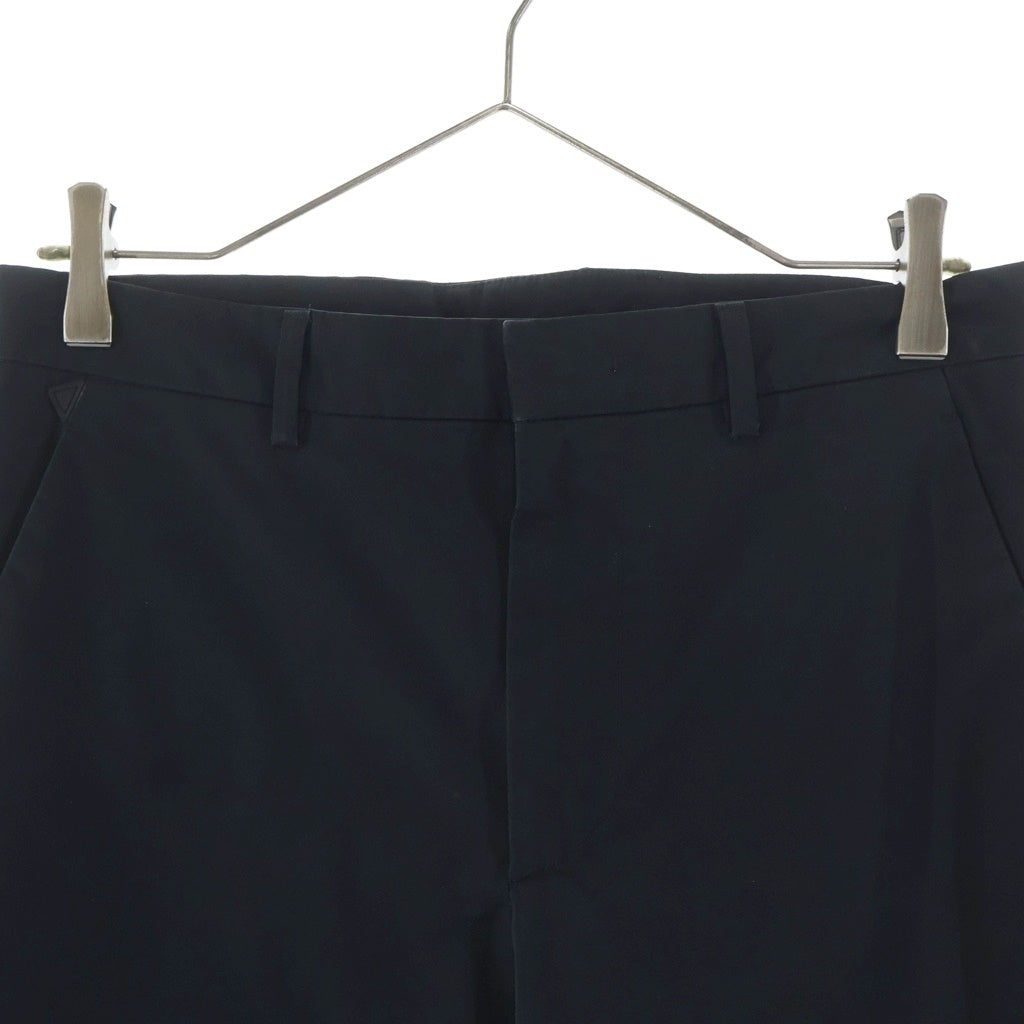 PRADA(プラダ) 18SS 裾ラバーロゴ スラックス ブラック SPG46