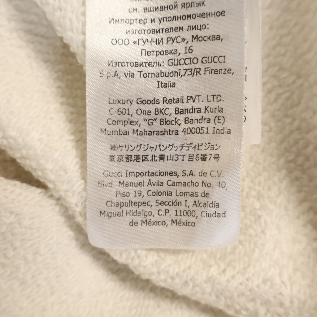 GUCCI(グッチ) JEAN HARLOW SWEATSHIRT 688219 ジーンハロウ クルーネック長袖スウェットトレーナー ホワイト