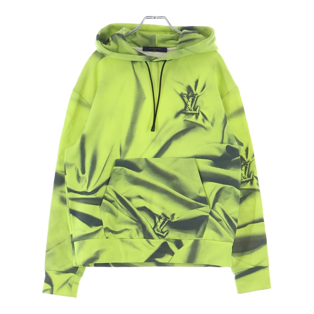 LOUIS VUITTON(ルイヴィトン) 23AW Monogram Signature Sweat Pullover Hoodie RM232M ZE5 HPY20W モノグラム シグネチャー プルオーバー長袖スウェットパーカー フーディー グリーン