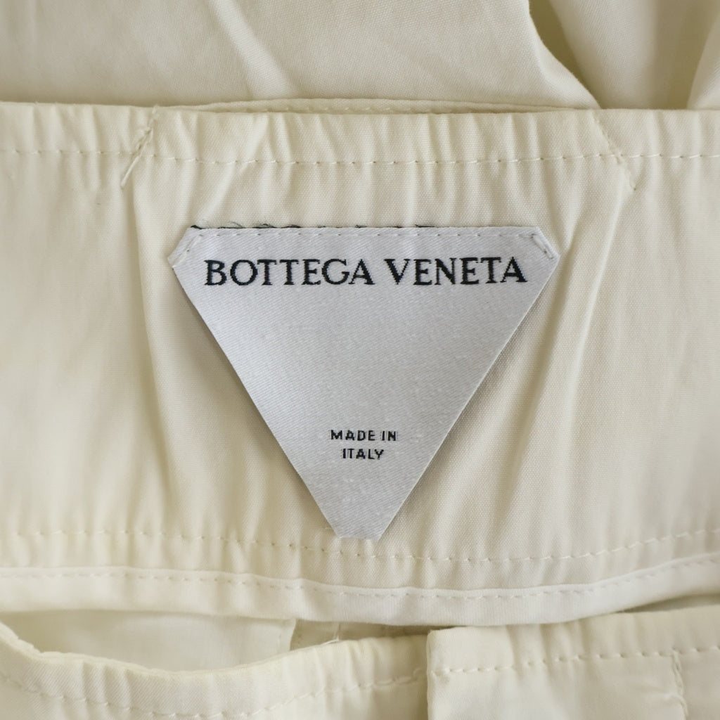 BOTTEGA VENETA(ボッテガヴェネタ) Nylon Wide Pants 714120 VA5Y0 ナイロンワイドパンツ ホワイト