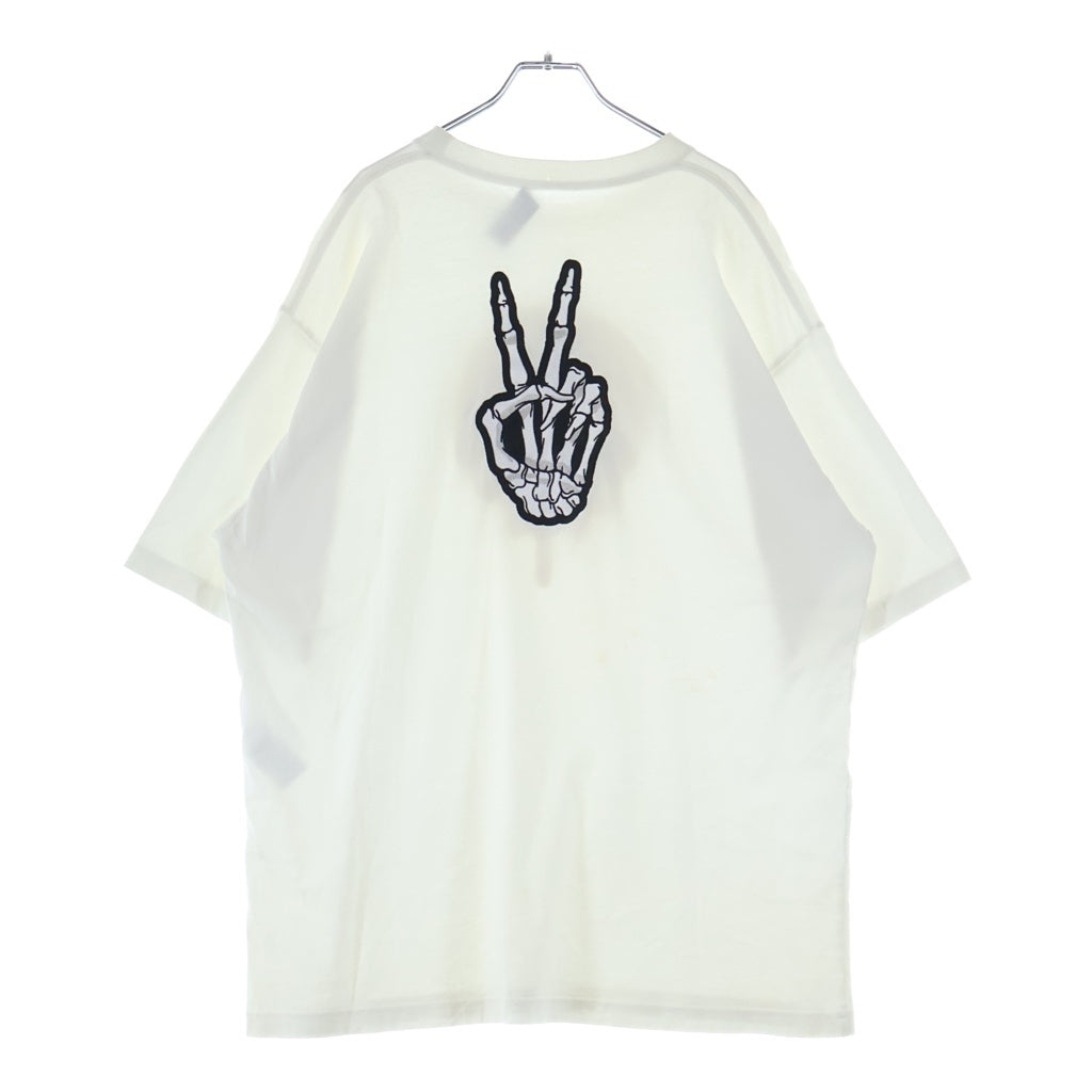 BALENCIAGA(バレンシアガ) 20SS SMILEY T-SHIRT スマイリー フロントプリントクルーネック半袖Tシャツカットソー ホワイト 641675 TKVA1