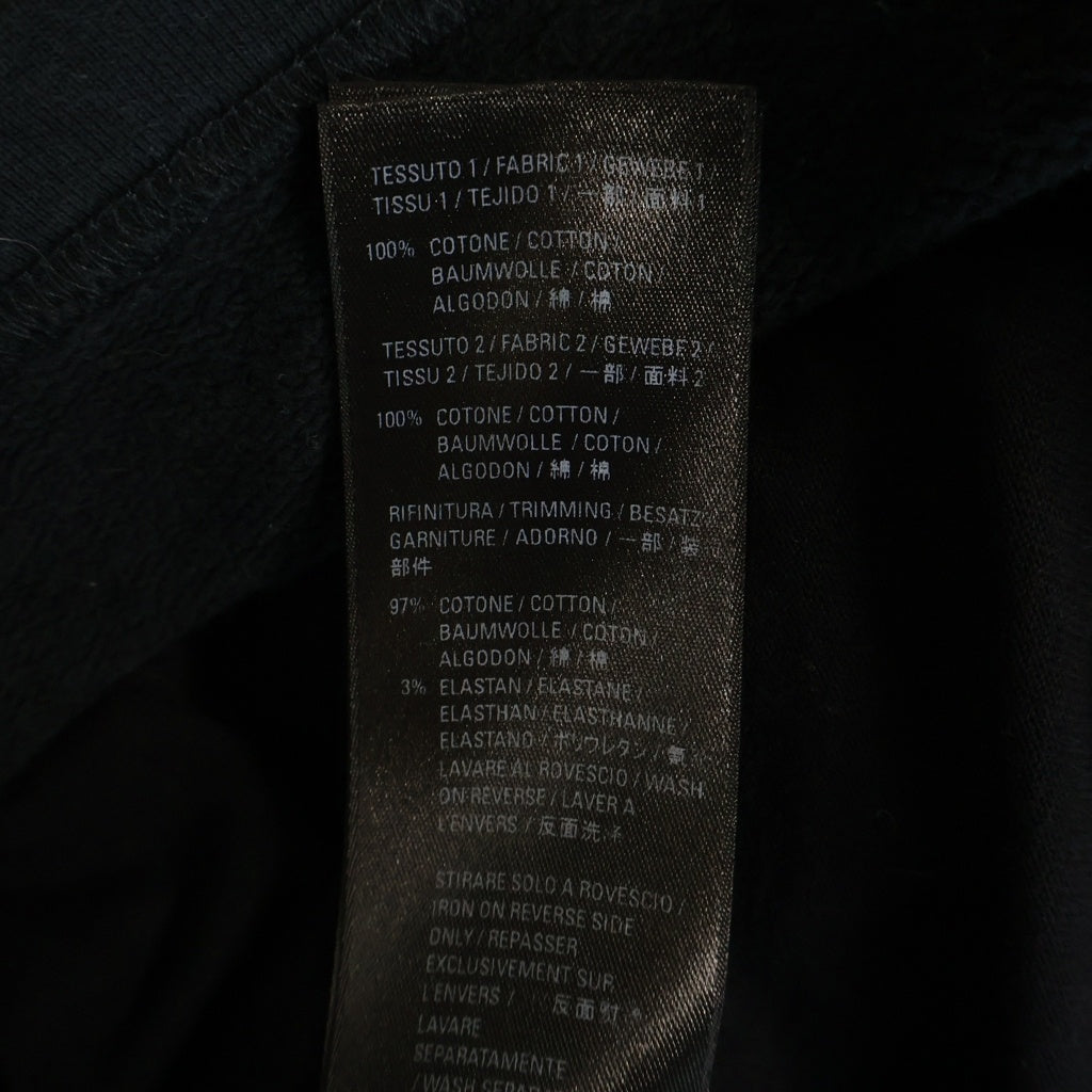 BALENCIAGA(バレンシアガ) 21SS フロントグラフィックロゴ オーバーサイズ レイヤードプルオーバーパーカー フーディ ブラック 681029