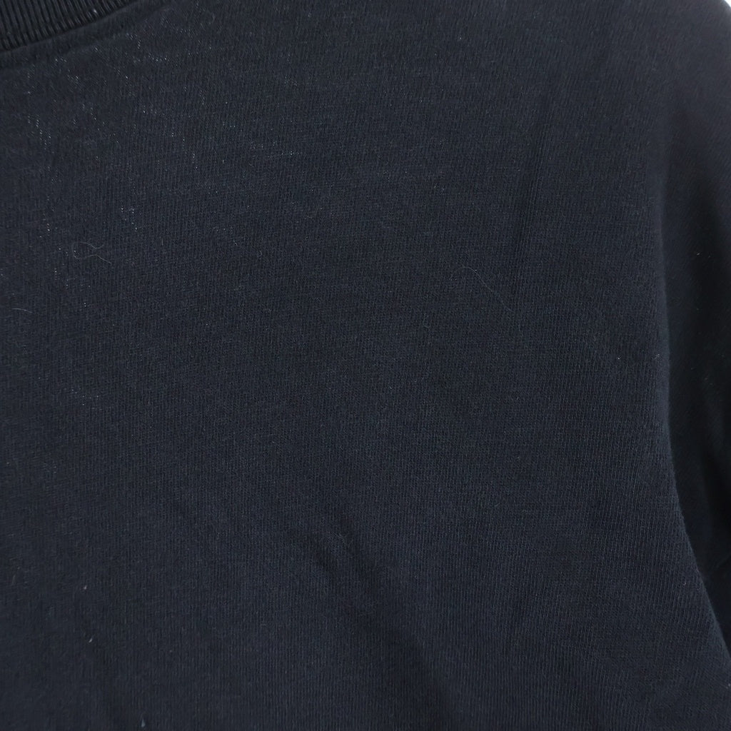 BALENCIAGA(バレンシアガ) 19SS フロントワンポイントロゴプリント クルーネック半袖Tシャツカットソー ブラック 613969