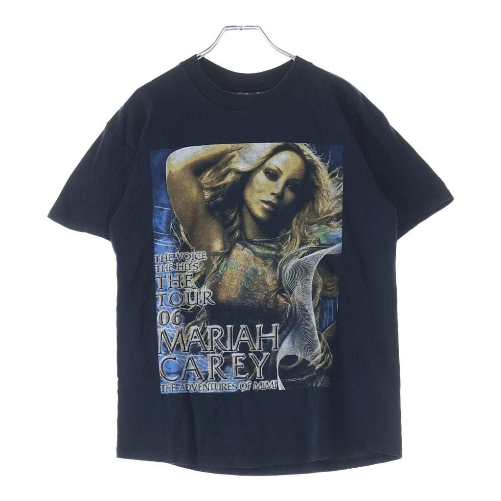 VINTAGE(ヴィンテージ) 00S MARIAH CAREY THE VOICE HITS TOUR 06 マライアキャリー ザ ヴォイス ヒッツ ツアー 両面プリント クルーネック半袖Tシャツカットソー ブラック
