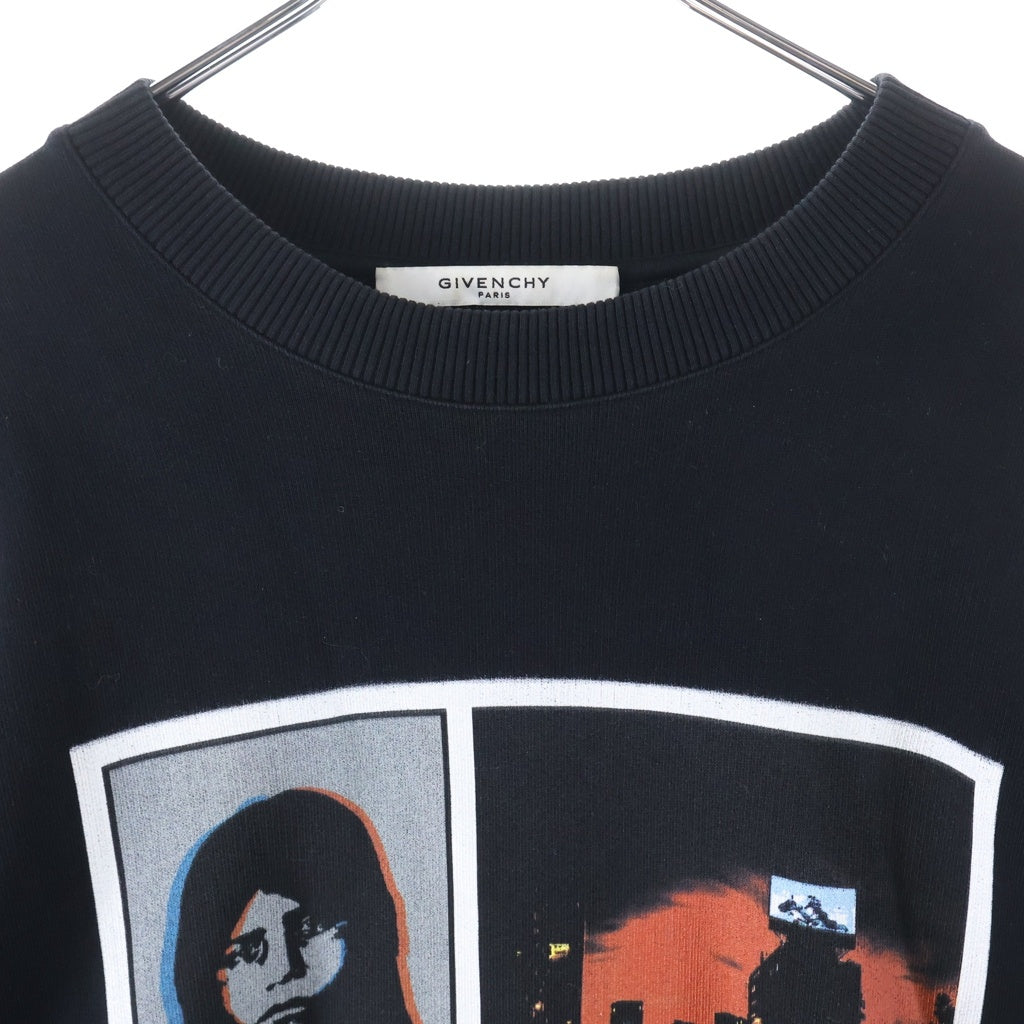 GIVENCHY(ジバンシィ) 17AW NEW CITY GIRL GRAPHIC SWEATSHIRT 17W 7154 653 ニュー シティー ガール グラフィックプリント クルーネック長袖スウェットトレーナー