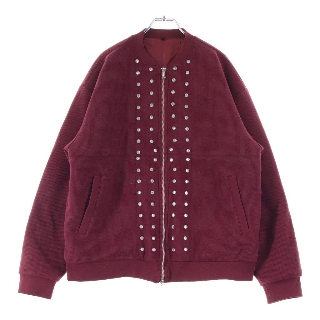 NO BRAND(ノーブランド) THE Edge of Earth BARILOUCHE QUILTED JACKET バリルーシュ キルティング ジャケット ラインストーン ブルゾンジャケット レッド