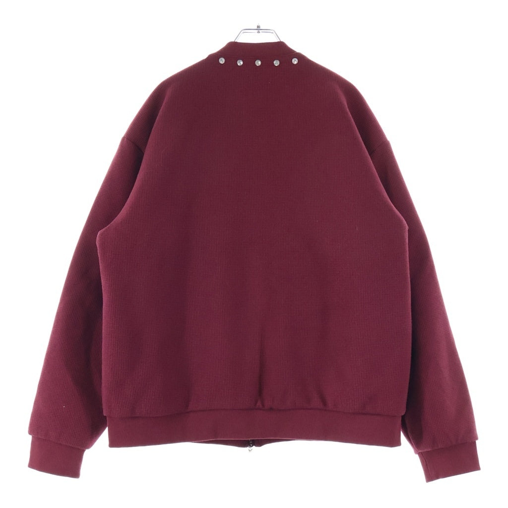 NO BRAND(ノーブランド) THE Edge of Earth BARILOUCHE QUILTED JACKET バリルーシュ キルティング ジャケット ラインストーン ブルゾンジャケット レッド