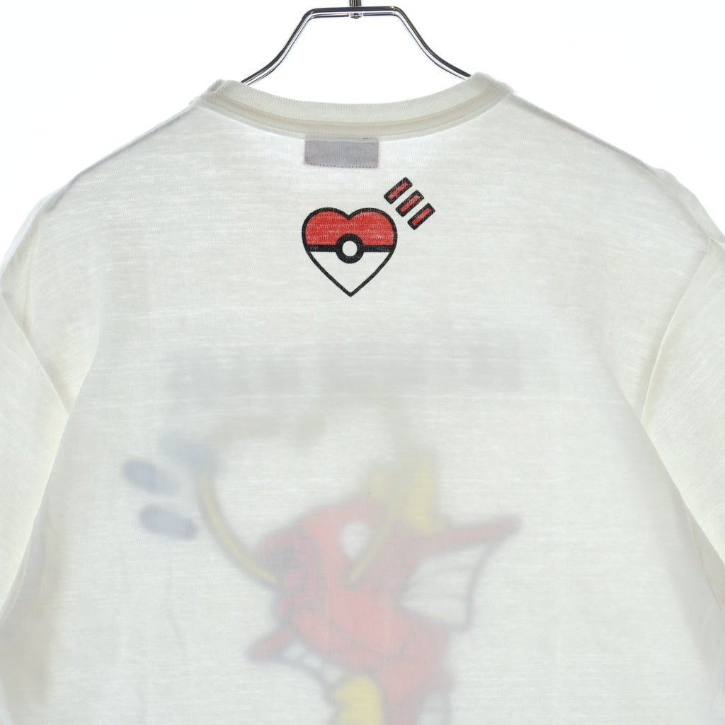 HUMAN MADE(ヒューマンメイド) ×Pokemon ポケモン コイキング クルーネック半袖Tシャツカットソー ホワイト H10706