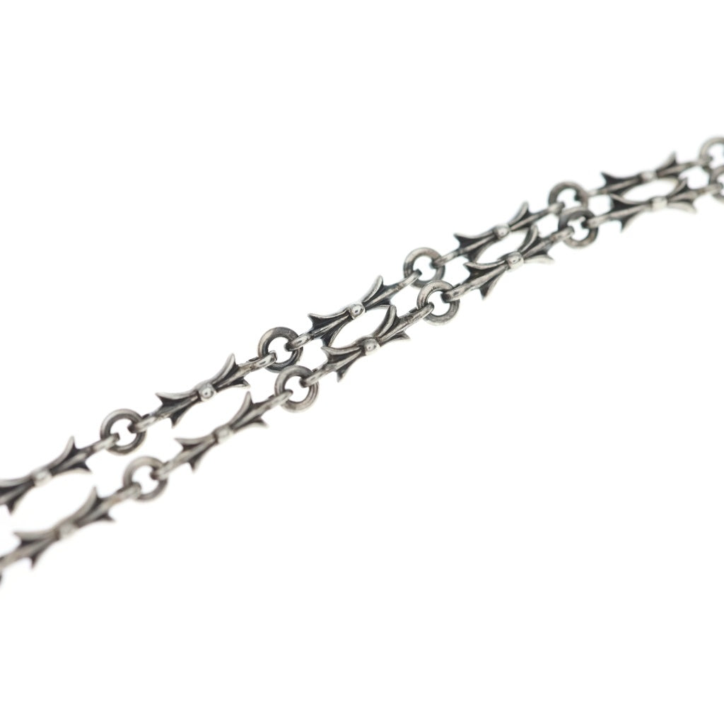 CHROME HEARTS(クロムハーツ) TNY CRSF P BLKDIA TINY E BAR タイニーファットクロス ブラックダイヤ タイニーEバー ネックレス シルバー 20inch