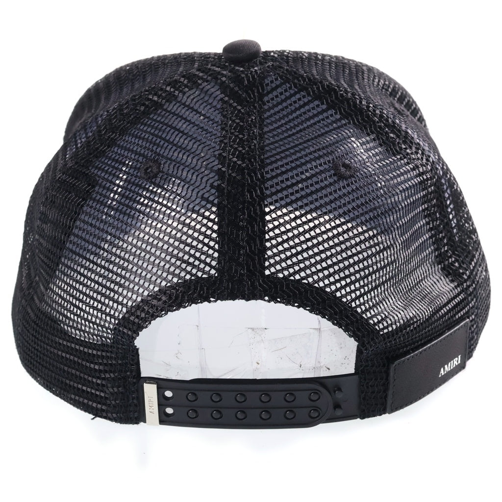 AMIRI(アミリ) 26SS Chateau Amiri Foam Trucker Hat トラッカーキャップ メッシュ ベースボールキャップ 帽子 ブラック/ホワイト AMSAHE1035